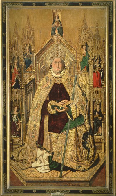 Saint Dominique intronisé abbé de Silos, 1474 - Bartolomé Bermejo